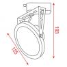 Barcelona 1-fase 111-IRC/G53 Track Spot (RAL9004) - zilver