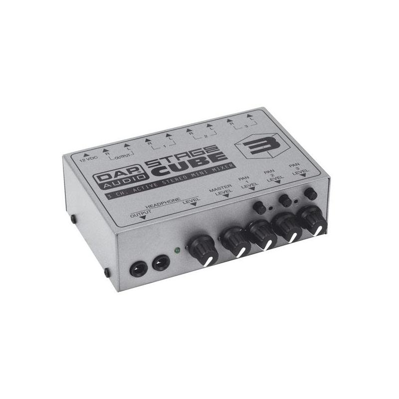 SC-3 3-kanaals actieve mini-mixer
