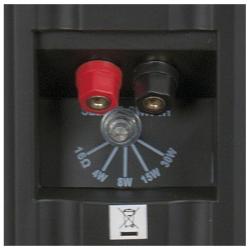Speakerkast PR-32T 15W - Deze set bevat 2 stuks, zwart