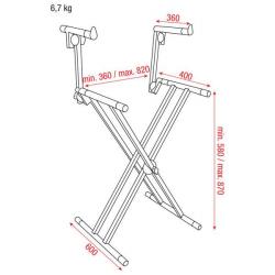 Keyboard Stand Double Layer MKII