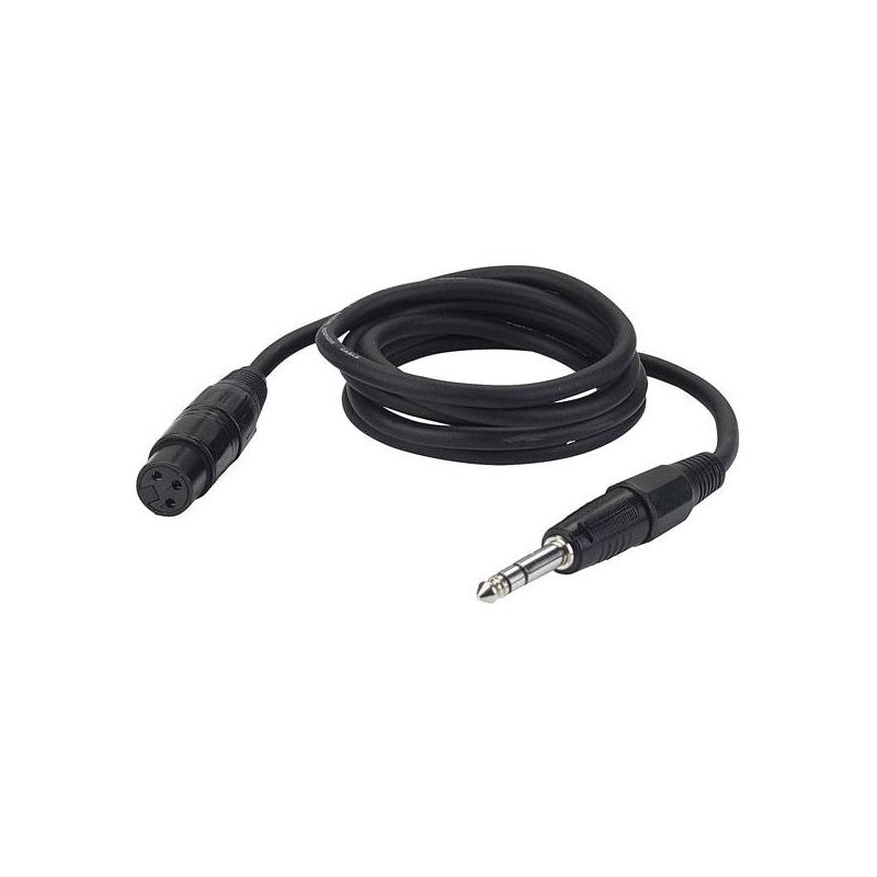 FL03150 -  1.5 mtr. bal. XLR/F 3 p. - Jack stereo