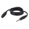 FL03150 -  1.5 mtr. bal. XLR/F 3 p. - Jack stereo