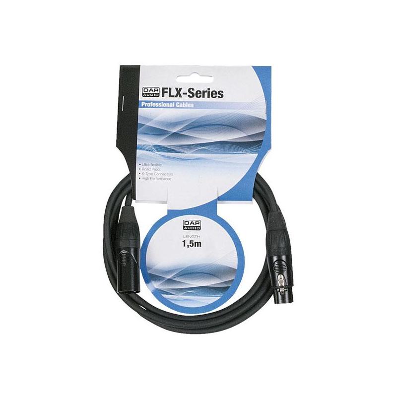 DAP FLX01150 microfoonkabel 1.5 meter XLR male - XLR female