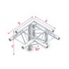 Milos PRO-30 G-truss 3-weg 90° hoekstuk Apex Up Right inclusief connectoren
