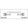 XGA01 - RCA/F mono - RCA/F mono adapter Xcaliber