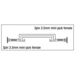 XGA02 - Mini Jack/F stereo - Mini Jack/F stereo adapter Xcaliber