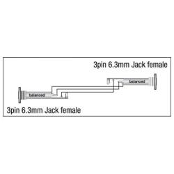 XGA03 - 6.3mm Jack/F stereo - 6.3mm Jack/F stereo adapter Xcaliber