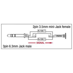 XGA12 - Jack/M stereo - Mini Jack/F