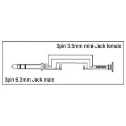 XGA13 - Jack/M stereo - Mini Jack/F