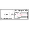 DAP XGA20 - Jack male stereo to 2x Jack female