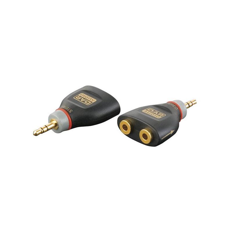 Adapter XGA44 - mini-jack/M stereo to 2 x mini-jack/F, incl. 4 x 10 kOhm resistors