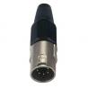 DAP XLR 5P Connector - male Zwarte einddop