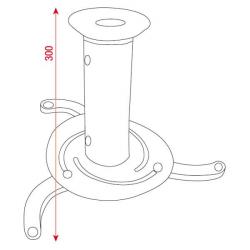 Showgear PRB-1 beamer ophangsysteem voor plafond