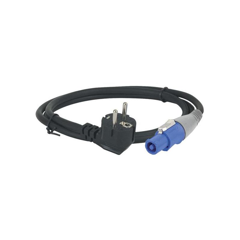 DAP 3 MTR, 3 X 1,5 MM2 Power Cable Power Pro connector naar Schuko 3x 1.5 mm²