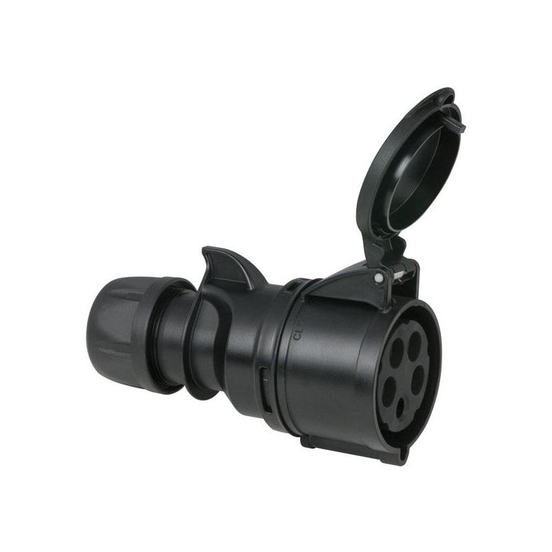 PCE CEE 32 A/400 V 5P Plug Female Zwart - IP44