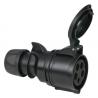 PCE CEE 32 A/400 V 5P Plug Female Zwart - IP44