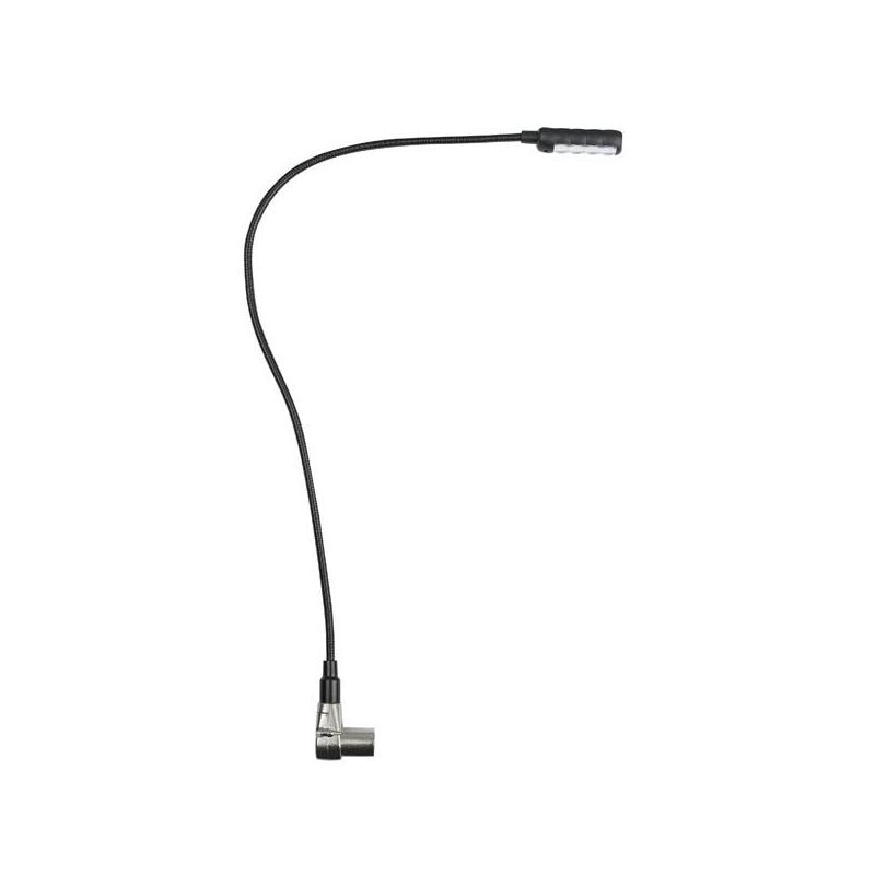Showgear Zwanenhalslamp XLR, Koudwit 40 cm - 3-pins haaks