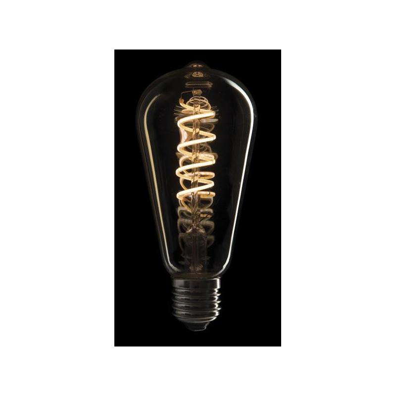Showgear ST6 LED-filamentlamp E27 4 watt - dimbaar - goudglazen kap
