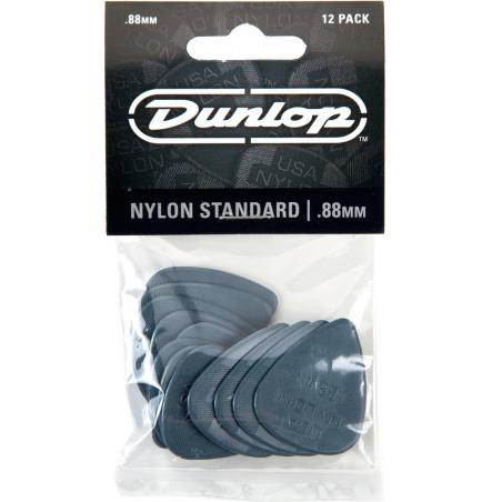 Dunlop plectrum nylon standaard .88mm 12pack