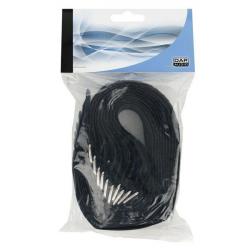 Showgear Kabelbinders met Klittenband 400 x 40 mm - Zwart - Set van 10