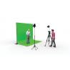 Green Screen 590cm(b) x 400cm(h)  Wentex Pipe & Drape