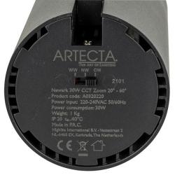 Artecta Newark Track Light 30 watt CCT 3-fase - omschakelbare witte LED - zoom - 2400 lumen - zwart