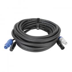 FP2015, 15 mtr. Hybrid Cable - Power Pro & 3-pin XLR - DMX / Power