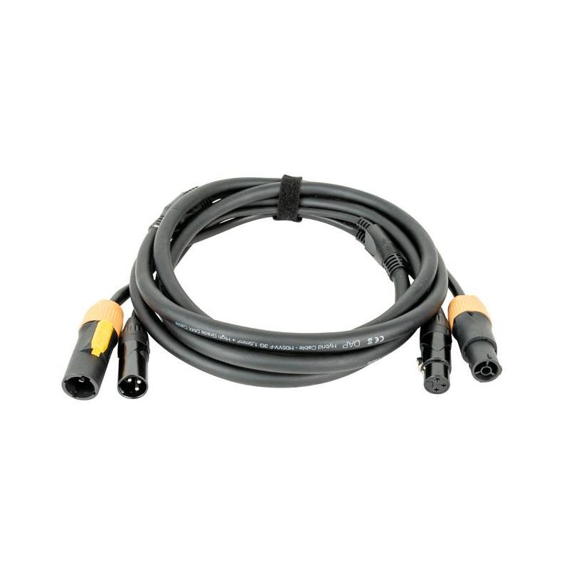 FP22 Hybrid Cable - Power Pro True & 3-pin XLR - DMX / Power