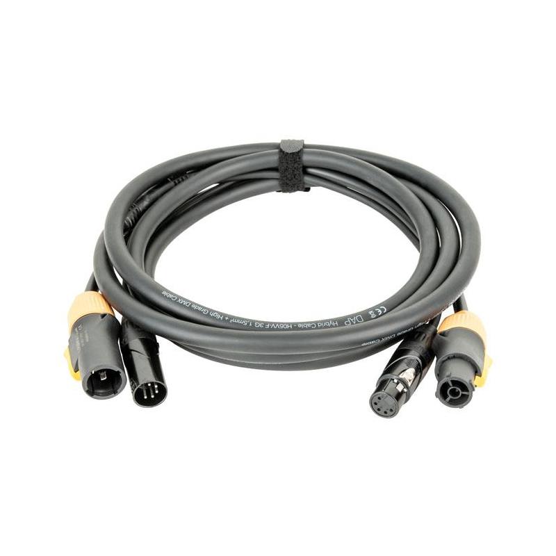 FP23 Hybrid Cable - Power Pro True & 5-pin XLR - DMX / Power