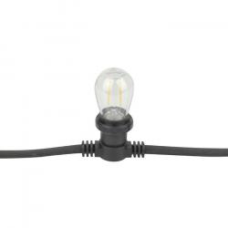 Showgear Prikkabel E27 50 cm Tussenruimte - zwart - 10 meter