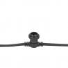 Showgear Prikkabel E27 50 cm Tussenruimte - zwart - 10 meter