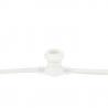 Showgear Prikkabel E27 50 cm Tussenruimte - wit - 10 m