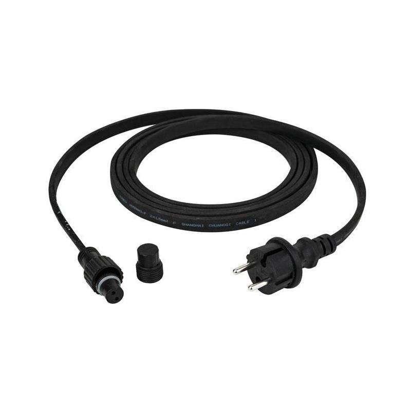 Showgear Voedingskabel voor Prikkabel E27 Zwart - 3 meter