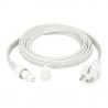 Showgear Voedingskabel voor Prikkabel E27 Wit - 3 meter