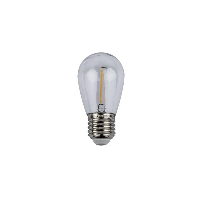 Showgear S14 LED prikkabellamp E27 1W warm wit dimbaar