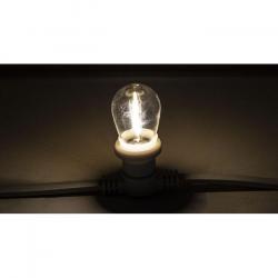 Showgear S14 LED prikkabellamp E27 1W warm wit dimbaar