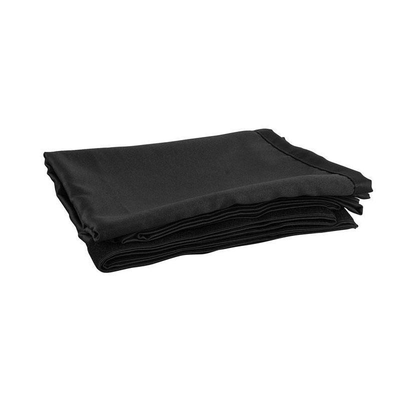 Wentex Pipe&Drape Curtain-Gordijn Molton 300 gram per m2 zwart B 330cm x H 250cm - ongeplooid