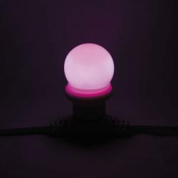 Showgear G45 LED-lamp E27 1 Watt - roze - niet-dimbaar IP44