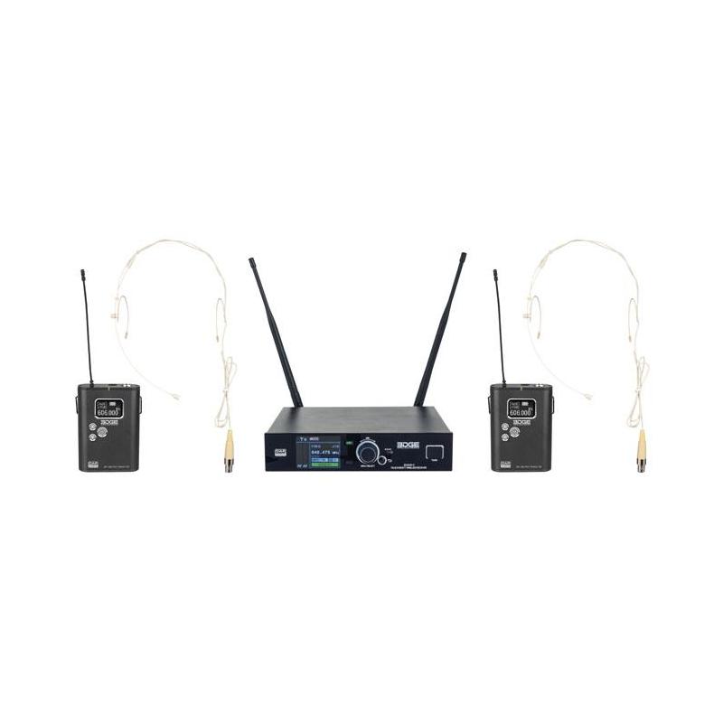 DAP EDGE EBS-2 Draadloze tweevoudige Beltpack-set - (610-670 MHz)