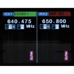 DAP EDGE EBS-2 Draadloze tweevoudige Beltpack-set - (610-670 MHz)