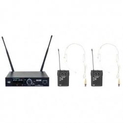 DAP EDGE EBS-2 Draadloze tweevoudige Beltpack-set - (610-670 MHz)