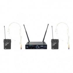 DAP EDGE EBS-2 Draadloze tweevoudige Beltpack-set - (610-670 MHz)