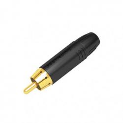 RCA Connector, Male, Black Housing