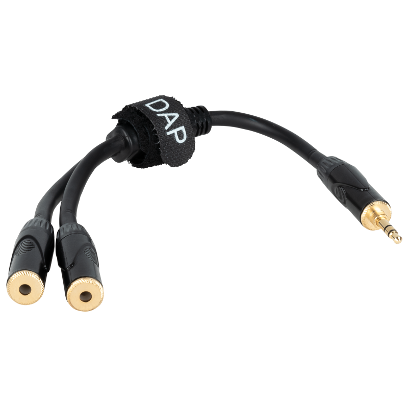 FLA5 – male stereo mini-jack to 2 female stereo mini-jack