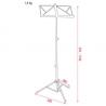 Showgear Music Stand Staal 470-1150mm