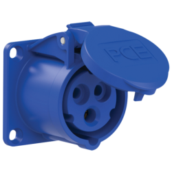 PCE CEE 16 A/240 V - 3P Socket female Blauw