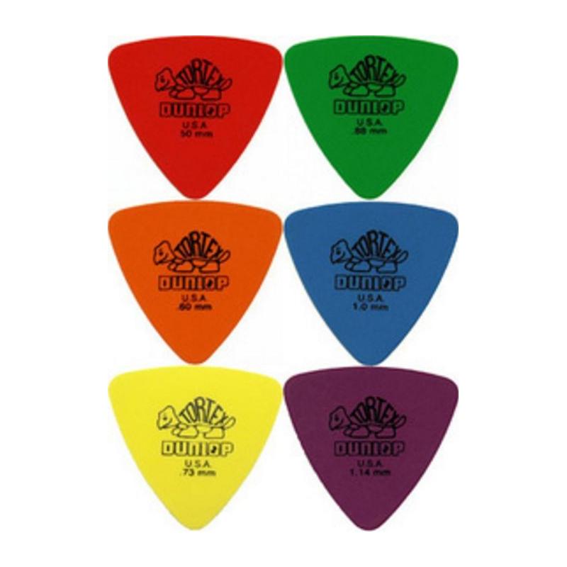 Dunlop Plectrum Tortex Triangle Yellow 73mm