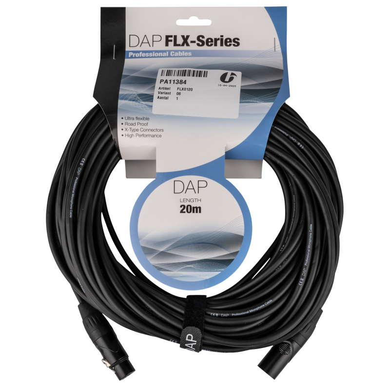 FLX01- bal. XLR/M 3P to XLR/F 3P X-type