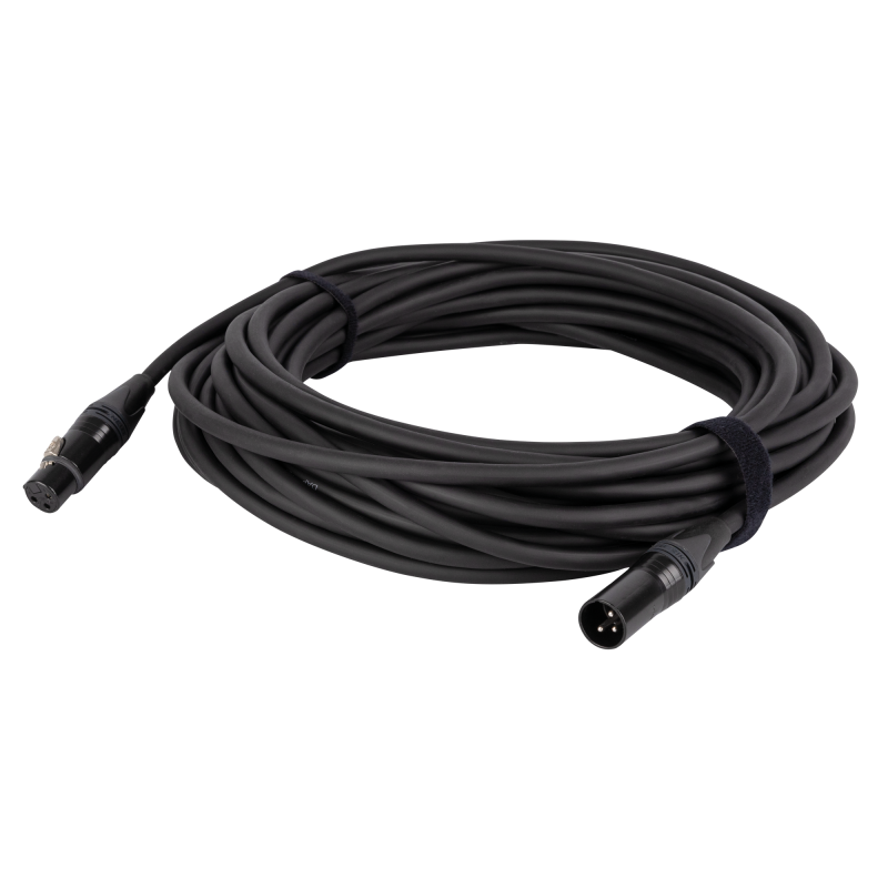 FLN09 - DMX & AES/EBU XLR/M 3P to XLR/F 3P Neutrik NC3-BAG Series