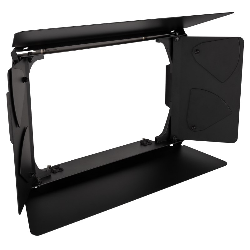 Barndoor for Raccoon S250/4 and W18/4 Junior Black - 4-leaf metal barndoor